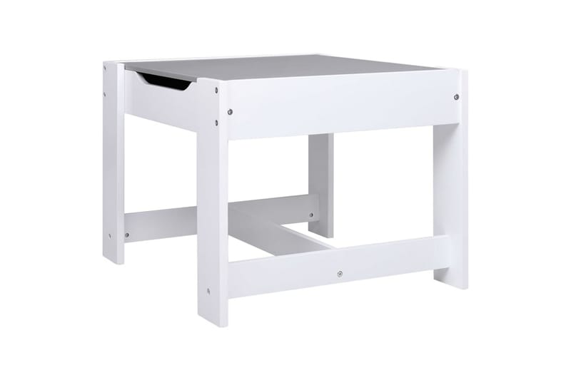 børnebord med 2 stole MDF hvid - Hvid - Møbler - Børnemøbler - Børneborde