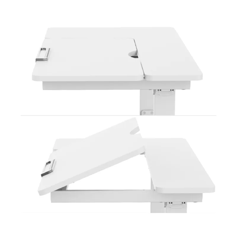 Børneskrivebord HOME4YOU Ergo Kid med 1 motor 112x60x56-80 cm Hvid - Hvid - Møbler - Børnemøbler - Børneborde - Skrivebord børn