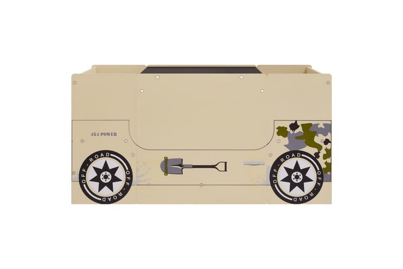 bord- og stolesæt til børn 3 dele offroad bil-design MDF - Beige - Møbler - Børnemøbler - Børneborde