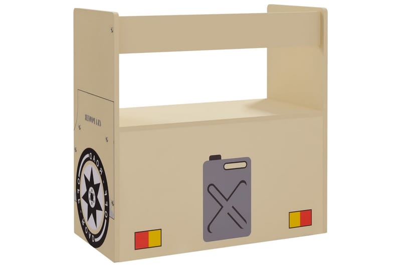 bord- og stolesæt til børn 3 dele offroad bil-design MDF - Beige - Møbler - Børnemøbler - Børneborde