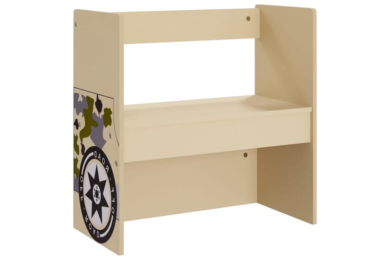 bord- og stolesæt til børn 3 dele offroad bil-design MDF - Beige - Møbler - Børnemøbler - Børneborde