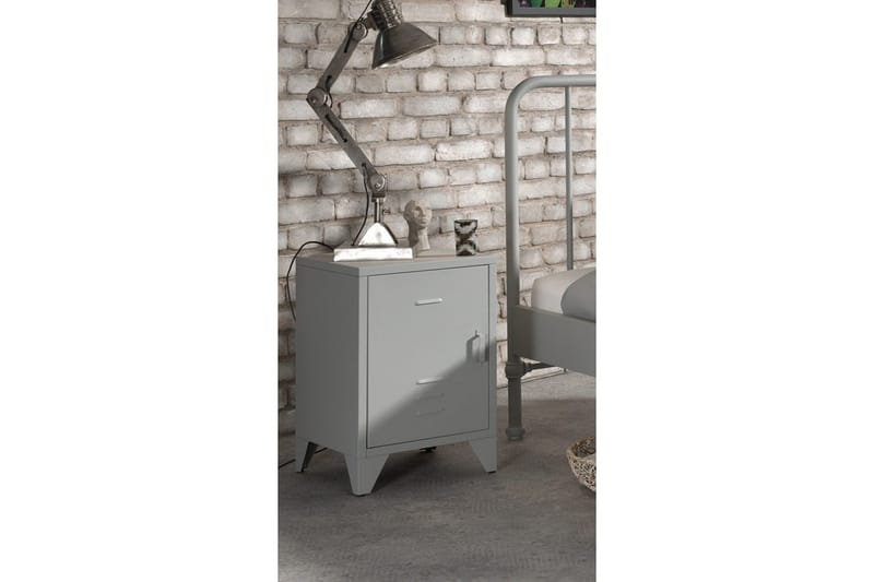Natbord Bronxx Grå - Grå - Møbler - Børnemøbler - Børneborde - Sengebord børn