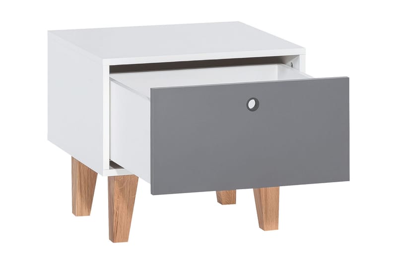 Concept Sengebord Hvid/Natur - VOX - Møbler - Børnemøbler - Børneborde - Sengebord børn