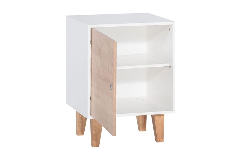 Concept Skab Hvid/Rød/Natur - VOX - Møbler - Børnemøbler - Børneborde - Sengebord børn