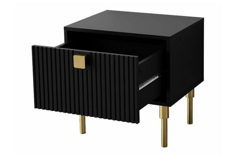 Glenndale Børnesengebord 50 cm - Sort - Møbler - Børnemøbler - Børneborde - Sengebord børn