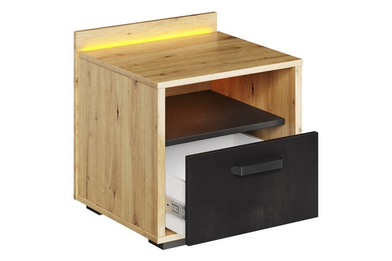 Rathmore Børnesengebord 47 cm - Sort - Møbler - Børnemøbler - Børneborde - Sengebord børn