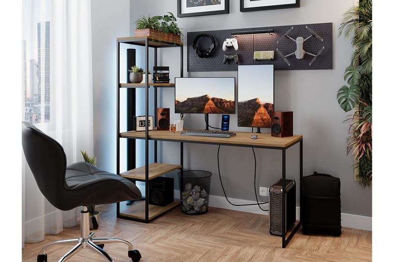 Wardner BørneSkrivebord 76 cm - Sort - Møbler - Børnemøbler - Børneborde - Skrivebord børn