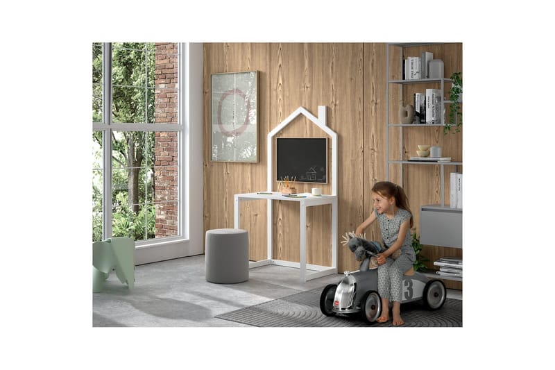 Skrivebord Dallas Hvid - Hvid - Møbler - Børnemøbler - Børneborde - Skrivebord børn