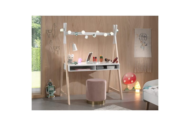 Skrivebord med tag Kiddy - Møbler - Børnemøbler - Børneborde - Skrivebord børn