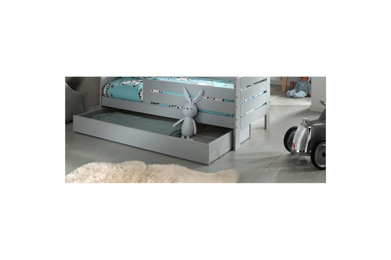 Skuffe Peuterseng Grå - Grå - Møbler - Børnemøbler - Børneborde - Sengebord børn