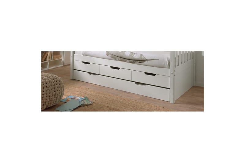 UnderBed Fritz Hvid - Hvid - Møbler - Børnemøbler - Børneborde - Sengebord børn