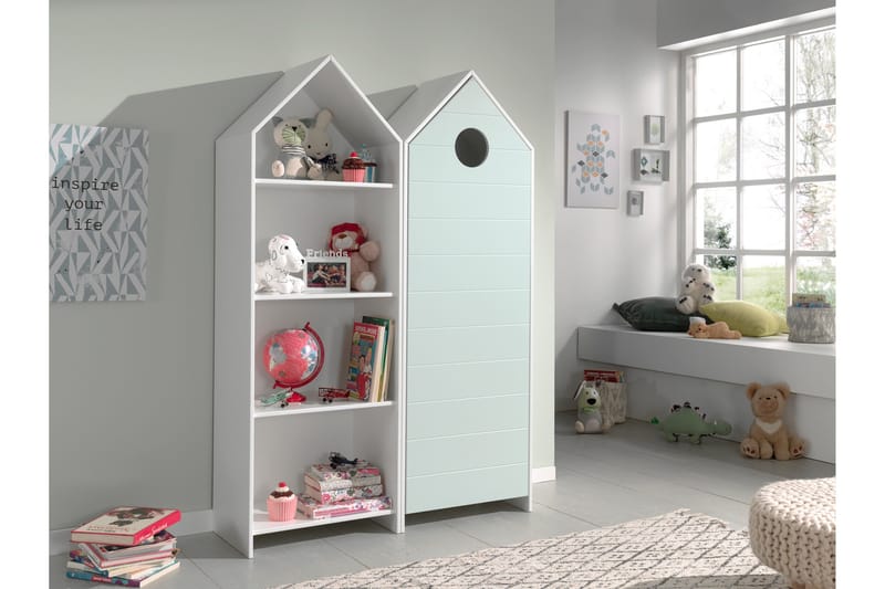 Bustorp Børnemøbelsæt, Hvid/Mintgrøn