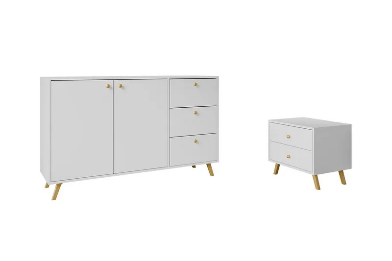 Emyvale Møbelsæt til børneværelse, Hvid