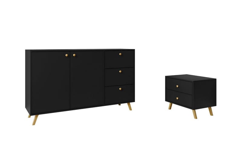 Emyvale Møbelsæt til børneværelse, Sort