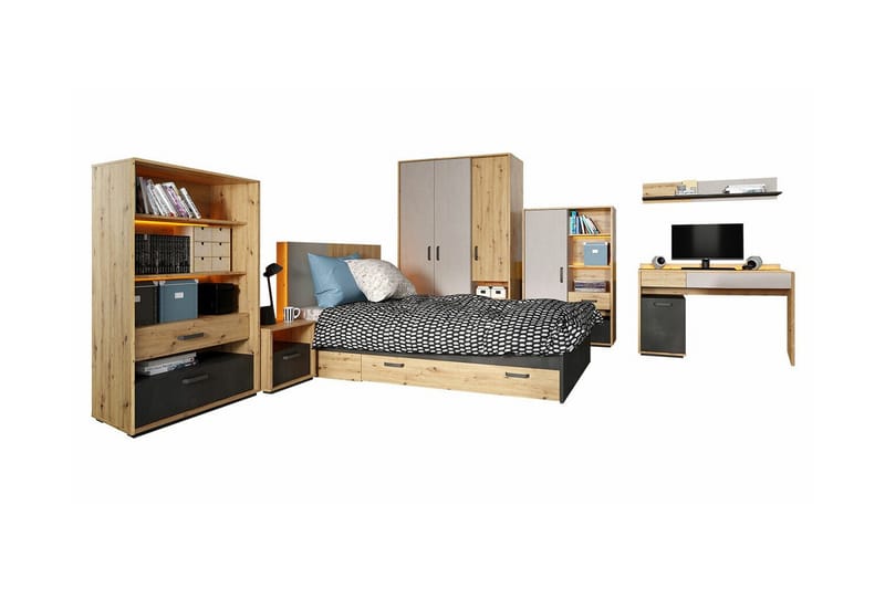 Rathmore Møbelsæt til Børneværelse, Sort