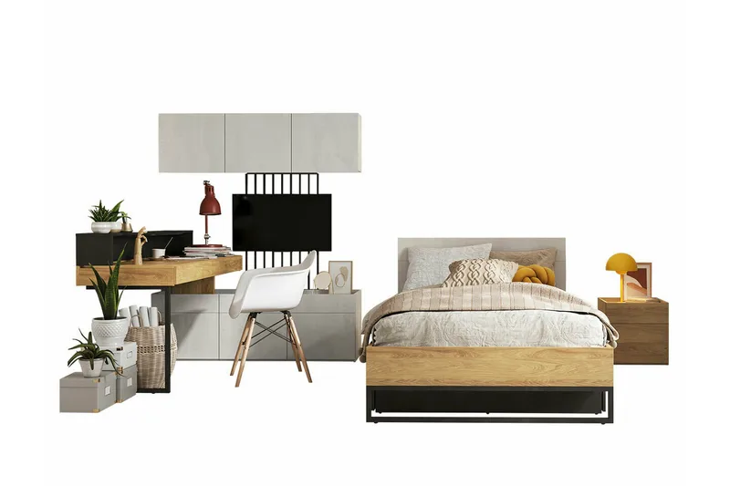 Rathmore Møbelsæt til Børneværelse, Sort