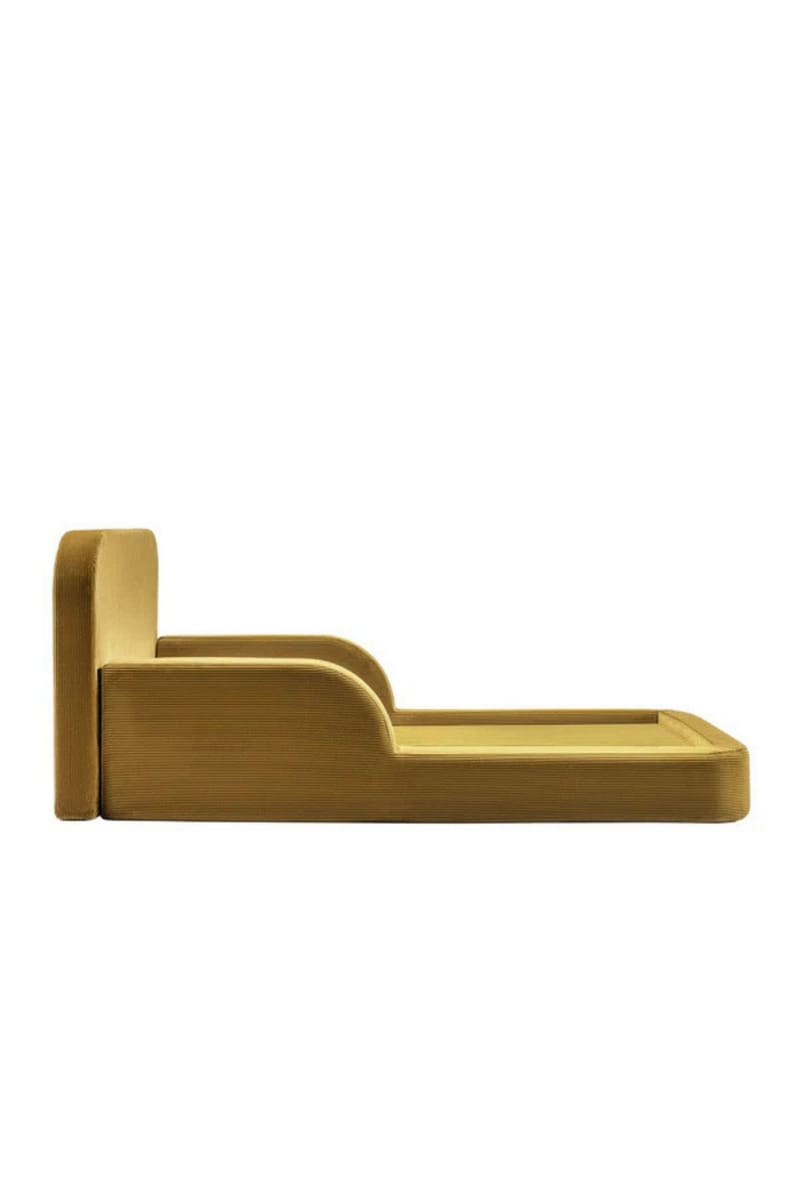 Børneseng Atelier Del Sofa Funbed Enkelt (90 x 90 x 210 cm) Sennep - Sennep - Møbler - Børnemøbler - Børneseng & juniorseng