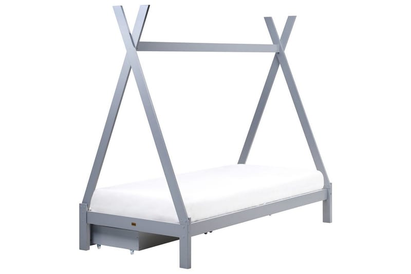 Børneseng med skuffer Devay - Grå - Møbler - Børnemøbler - Børneseng & juniorseng - Husseng