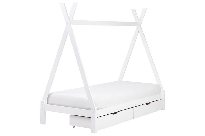 Børneseng med skuffer Devay - Hvid - Møbler - Børnemøbler - Børneseng & juniorseng - Husseng