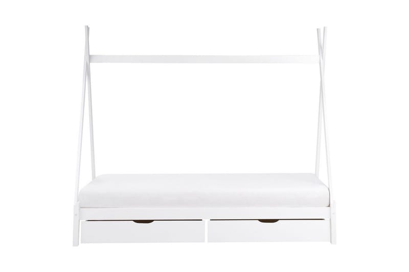 Børneseng med skuffer Devay - Hvid - Møbler - Børnemøbler - Børneseng & juniorseng - Husseng