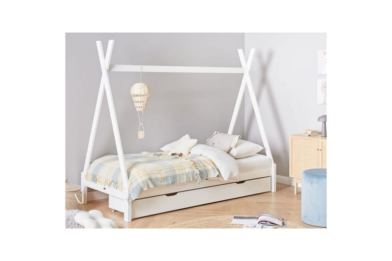 Børneseng med skuffer Devay - Hvid - Møbler - Børnemøbler - Børneseng & juniorseng - Husseng