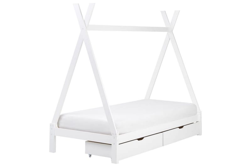 Børneseng med skuffer Devay - Hvid - Møbler - Børnemøbler - Børneseng & juniorseng - Husseng