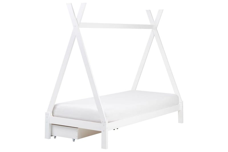 Børneseng med skuffer Devay - Hvid - Møbler - Børnemøbler - Børneseng & juniorseng - Husseng