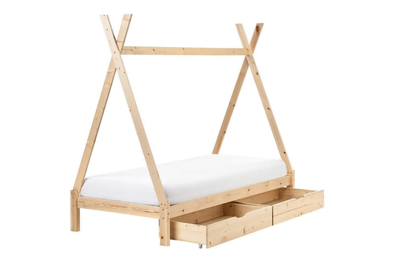 Børneseng med skuffer Devay - Lyst træ - Møbler - Børnemøbler - Børneseng & juniorseng - Husseng