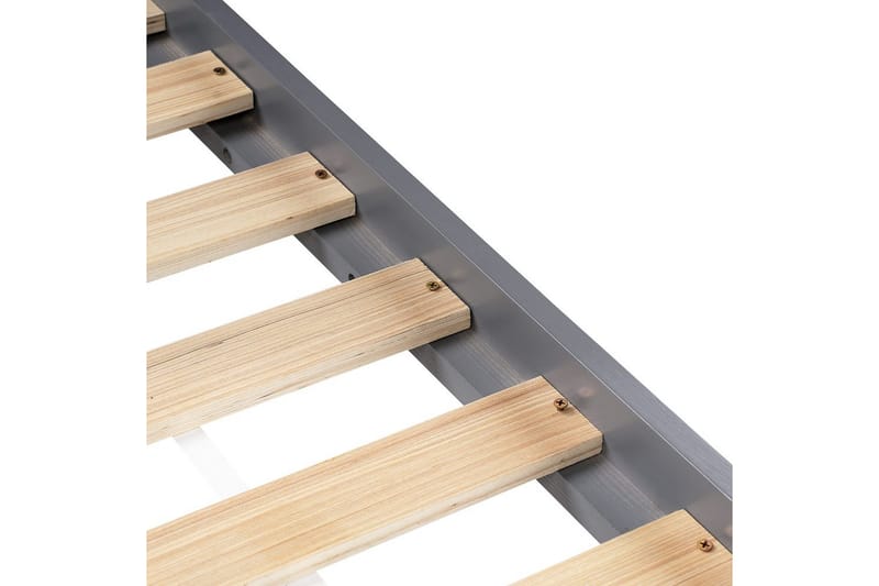 Børneseng Orgeval - Grå, lyst træ, hvid - Møbler - Børnemøbler - Børneseng & juniorseng - Husseng