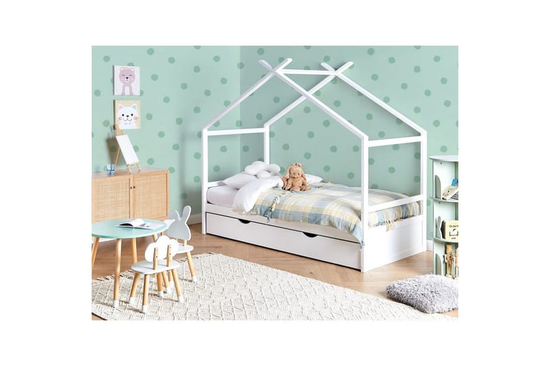 Børneseng Orgeval - Hvid - Møbler - Børnemøbler - Børneseng & juniorseng - Husseng