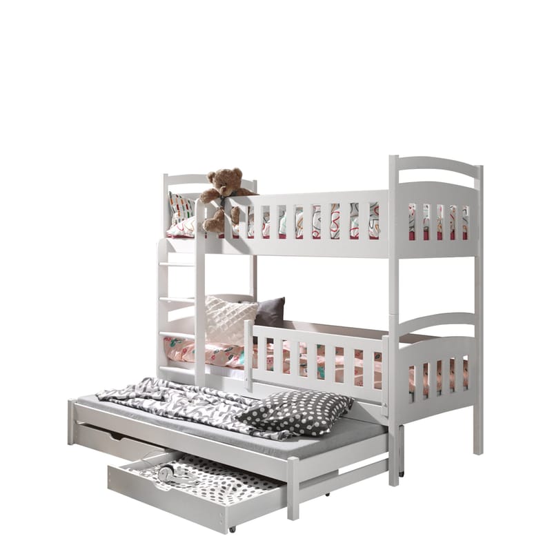 Blankana Køjeseng to sovepladser 80x180 cm - Beige - Møbler - Børnemøbler - Børneseng & juniorseng - Køjeseng børn