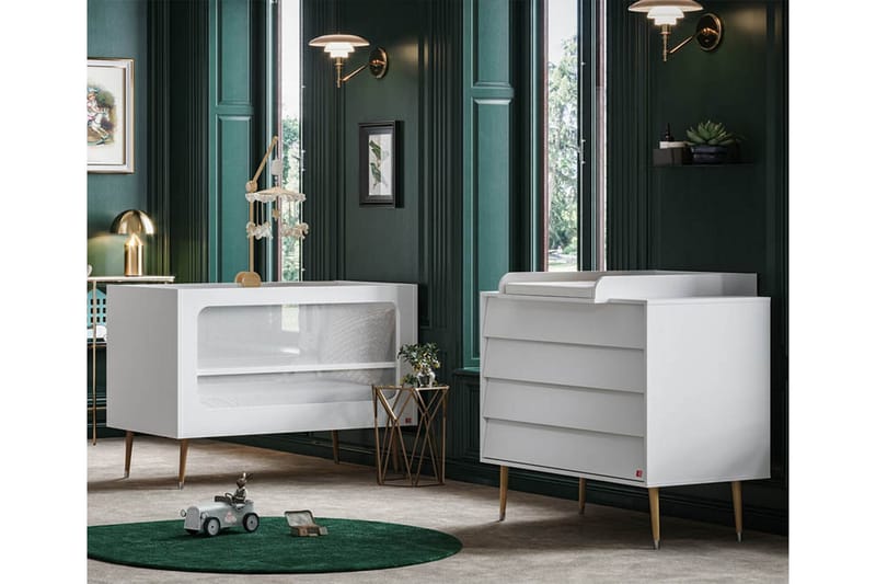 Bosque Tremmeseng 60x120 cm Hvid - VOX - Møbler - Børnemøbler - Børneseng & juniorseng - Tremmeseng