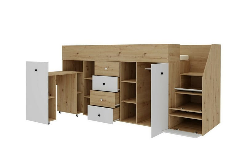 Dunvegan Juniorseng 90x200 cm - Sort - Møbler - Børnemøbler - Børneseng & juniorseng