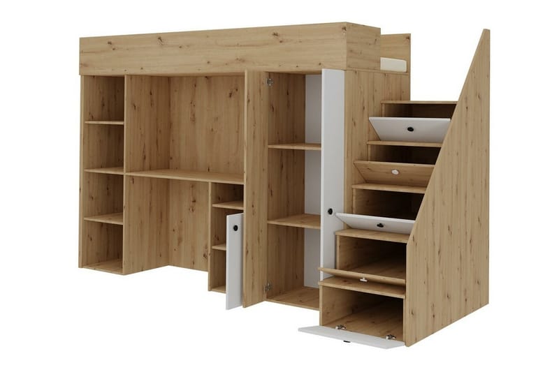 Dunvegan Juniorseng 90x200 cm - Sort - Møbler - Børnemøbler - Børneseng & juniorseng
