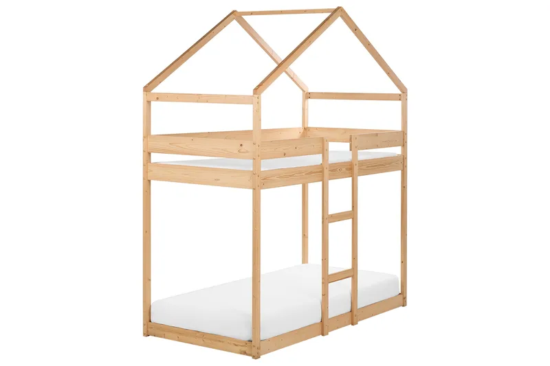 Fallon Køjeseng To Sovepladser 90x200 - Lyst træ - Møbler - Børnemøbler - Børneseng & juniorseng - Køjeseng børn