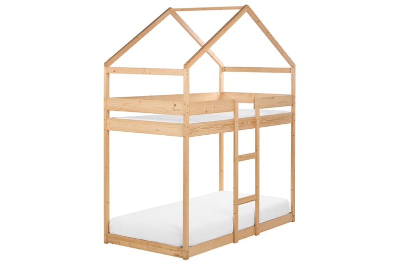Fallon Køjeseng To Sovepladser 90x200 - Lyst træ - Møbler - Børnemøbler - Børneseng & juniorseng - Køjeseng børn