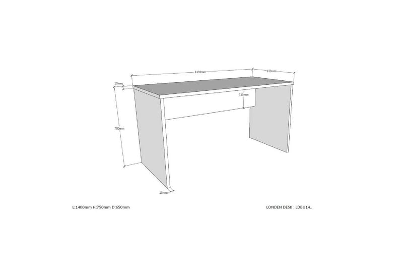 Garderobe med Halvhøj seng Skrivebord Trolley London Antracit - Antracit - Møbler - Børnemøbler - Børneseng & juniorseng - Køjeseng børn