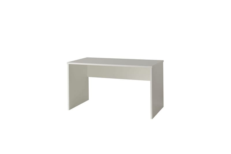 Garderobe med Halvhøj seng Skrivebord Trolley London Hvid - Hvid - Møbler - Børnemøbler - Børneseng & juniorseng - Køjeseng børn