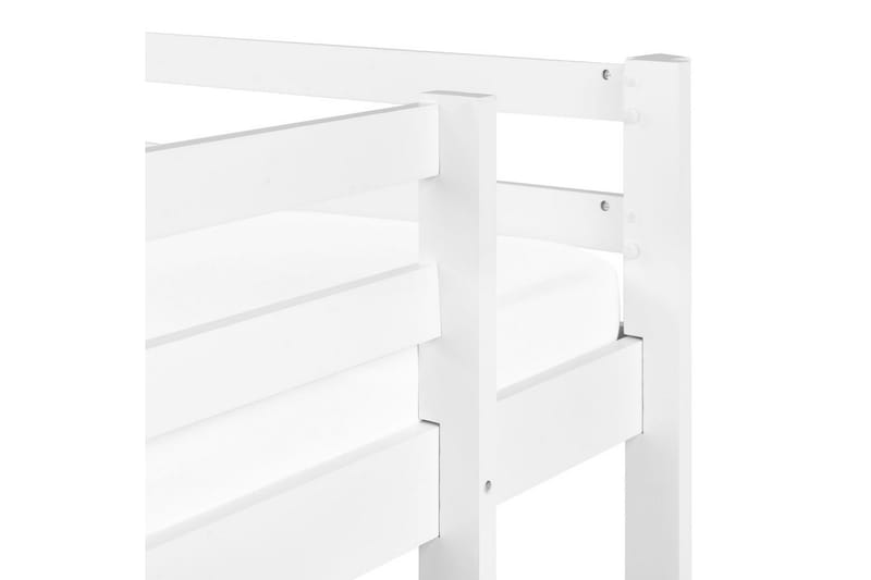 Højseng med skrivebord Loury - Hvid - Møbler - Børnemøbler - Børneseng & juniorseng - Højseng børn