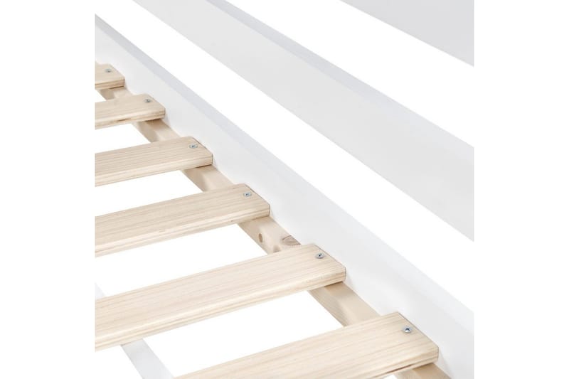 Højseng med skrivebord Loury - Hvid - Møbler - Børnemøbler - Børneseng & juniorseng - Højseng børn