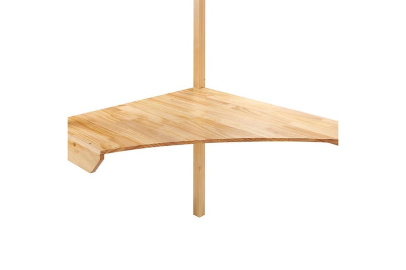 Højseng med skrivebord Loury - Lyst træ - Møbler - Børnemøbler - Børneseng & juniorseng - Højseng børn