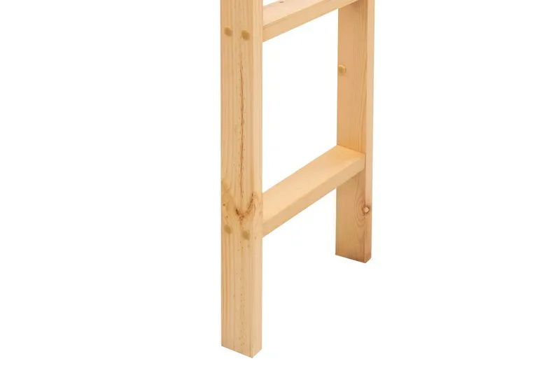 Højseng med skrivebord Loury - Lyst træ - Møbler - Børnemøbler - Børneseng & juniorseng - Højseng børn