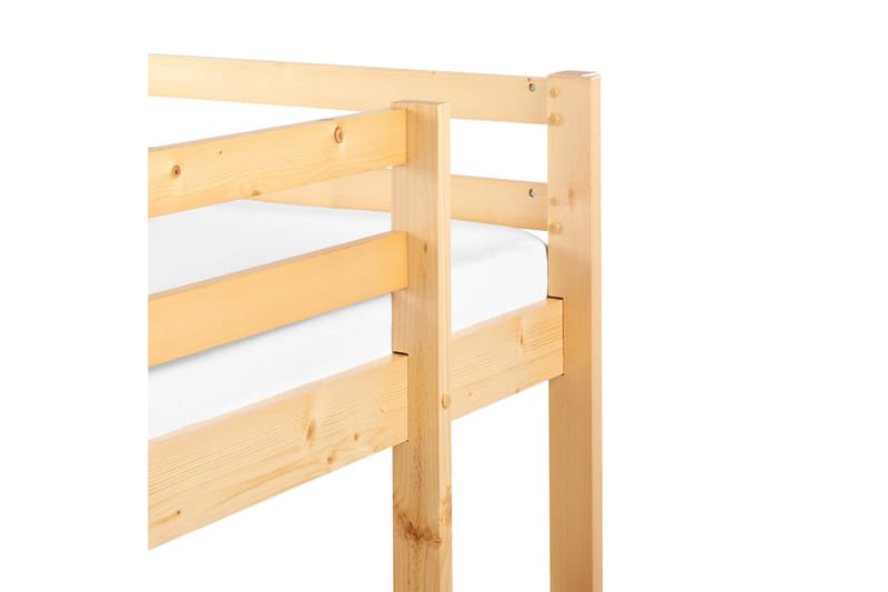 Højseng med skrivebord Loury - Lyst træ - Møbler - Børnemøbler - Børneseng & juniorseng - Højseng børn