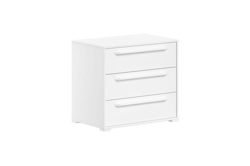 Halvhøj seng en bogreol en kommode med 2 døre og en kommode med 3 skuffer Sam Hvid - Hvid - Møbler - Børnemøbler - Børneseng & juniorseng - Højseng børn