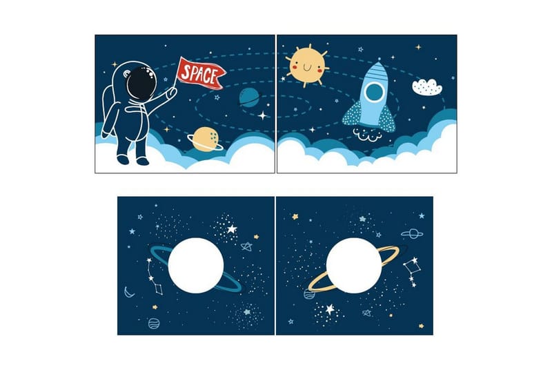 Halvhøj seng med forhæng og rutsjebane Pino Naturlig, Rumfærge - Naturlig, Rumfærge - Møbler - Børnemøbler - Børneseng & juniorseng - Højseng børn