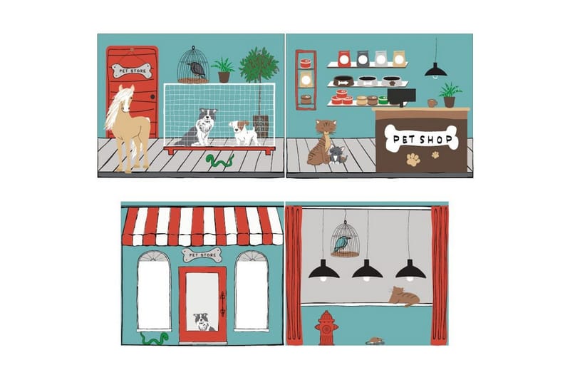 Halvhøj seng med forhæng og rutsjebane Pino Hvid, Dyrehandel - Hvid, Dyrehandel - Møbler - Børnemøbler - Børneseng & juniorseng - Højseng børn
