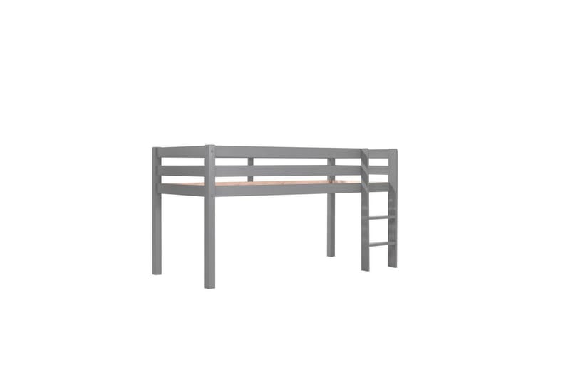 Halvhøj seng med forhæng Pino Grå, Bella - Grå, Bella - Møbler - Børnemøbler - Børneseng & juniorseng - Højseng børn