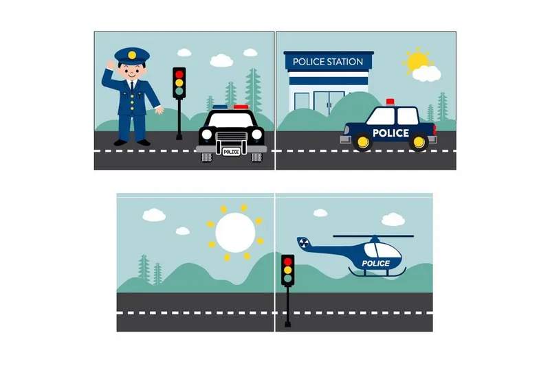 Halvhøj seng med forhæng Pino Grå, Politi - Grå, Politi - Møbler - Børnemøbler - Børneseng & juniorseng - Højseng børn