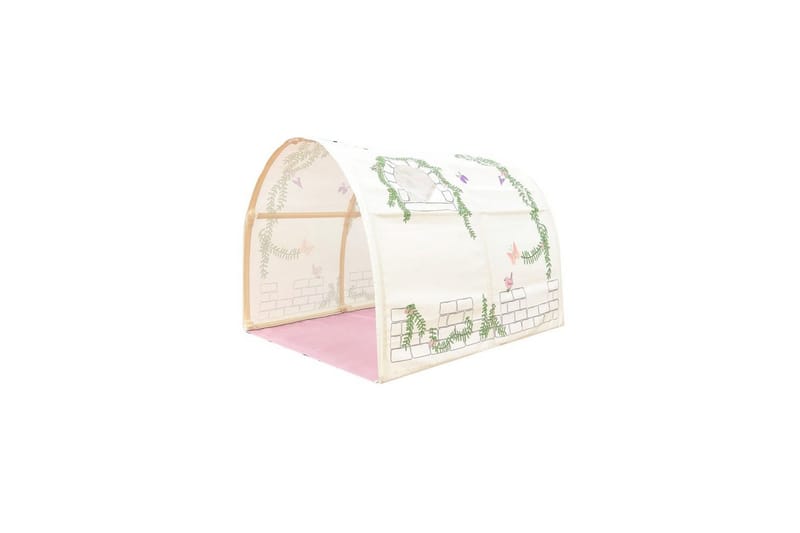 Halvhøj seng med gardin Pino Birdy Grå, Grå, Uden rutsjebane, Birdy, 3 - Grå, Grå, Uden rutsjebane, Birdy, 3 - Møbler - Børnemøbler - Børneseng & juniorseng - Højseng børn