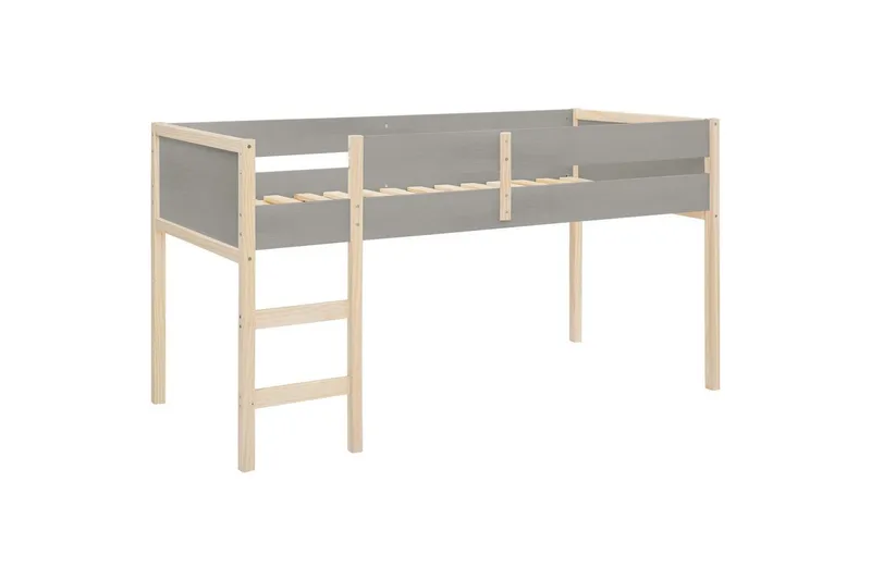 Halvhøj seng Square Line Grå, Grå